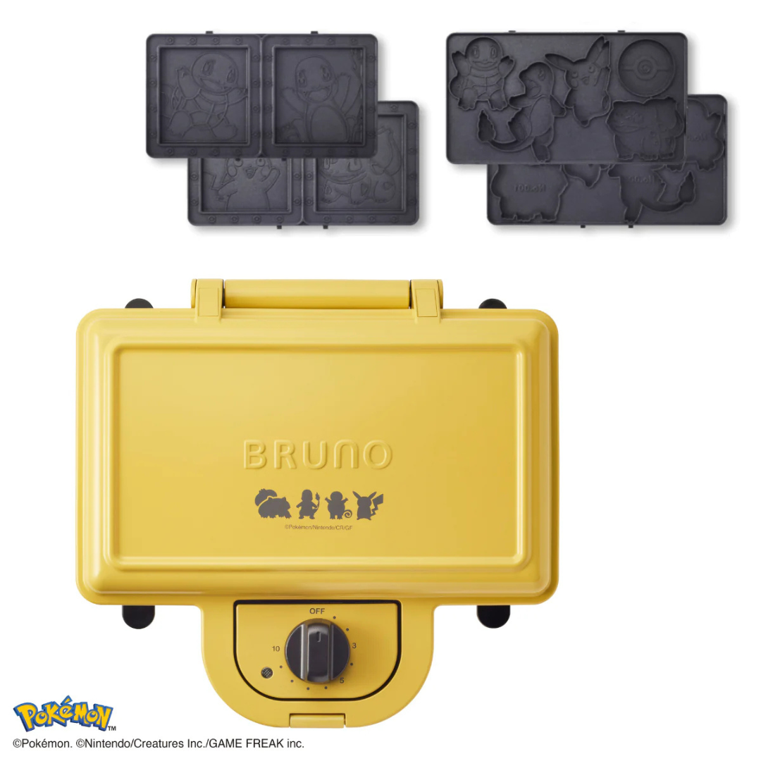 BRUNO Pokémon 限定雙片三文治機 (BOE132-YE)