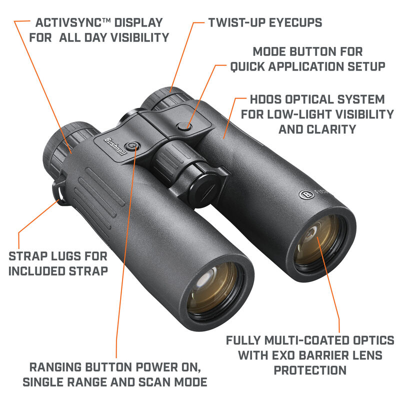Bushnell Fusion X 10x42 Rangefinding Roof Prism Binoculars (FX1042AD)