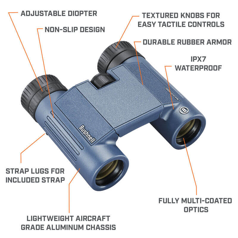 Bushnell H2O™ 8x25 Waterproof Binoculars (138005R)