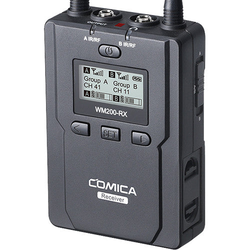 Comica 2-Person Camera-Mount Wireless Combo Microphone System (520 to 578 MHz) (CVM-WM200B) (Parallel Import)