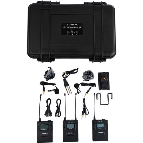 Comica 2-Person Camera-Mount Wireless Microphone System with Rechargeable Batterie (CVM-WM300A) (Parallel Import)