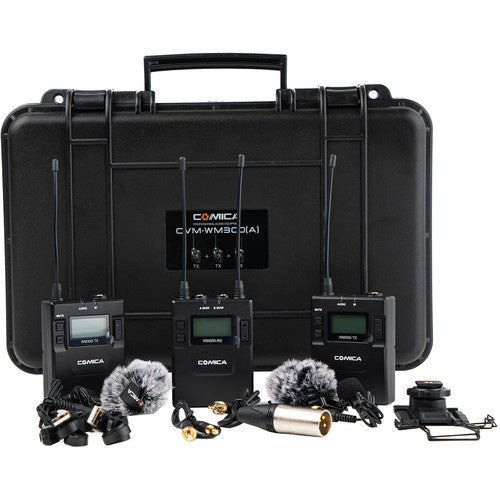 Comica 2-Person Camera-Mount Wireless Microphone System with Rechargeable Batterie (CVM-WM300A) (Parallel Import)