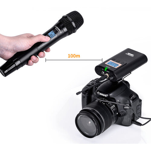 Comica Camera-Mount Wireless Handheld Microphone System (HTX+RX) (CVM-WM100H) (Parallel Import)