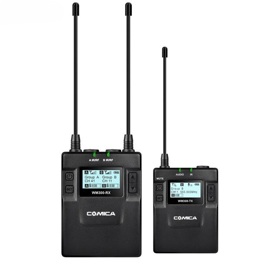 Comica Camera-Mount Wireless Microphone System with Rechargeable Batteries (520 to 578 MHz) (CVM-WM300C) (Parallel Import)