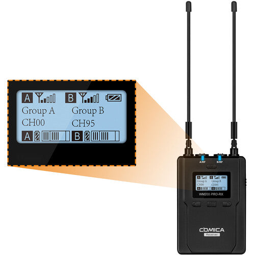 Comica Camera-Mount Wireless Omni Lavalier Microphone System (520 to 578 MHz) (CVM-WM200C) (Parallel Import)