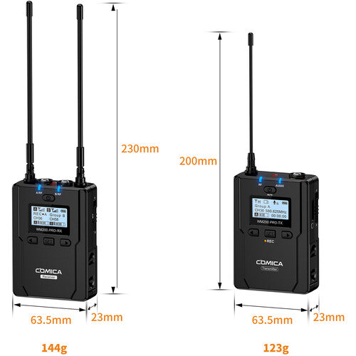 Comica Camera-Mount Wireless Omni Lavalier Microphone System (520 to 578 MHz) (CVM-WM200C) (Parallel Import)
