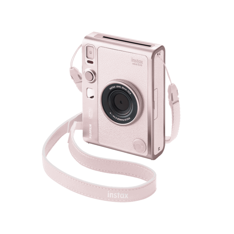 Fujifilm 富士菲林 instax mini EVO™ 兩用即影即有菲林相機 (柔粉玫瑰) (原裝行貨)