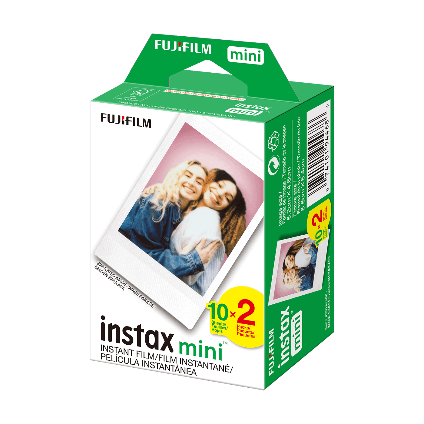 Fujifilm instax mini Instant Film (White)