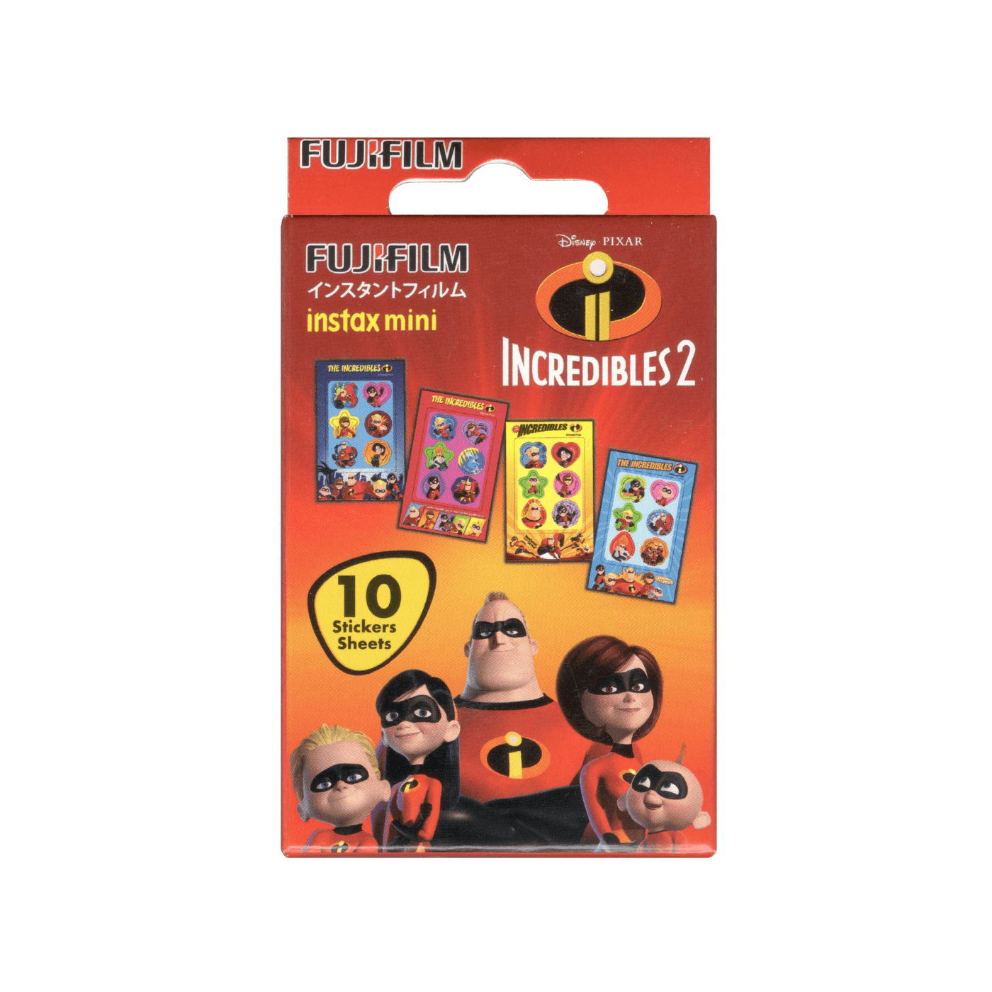 Fujifilm 富士菲林 instax mini 即影即有相紙連貼紙 (超人特攻隊2 Incredibles 2) (Exp 08/2025)