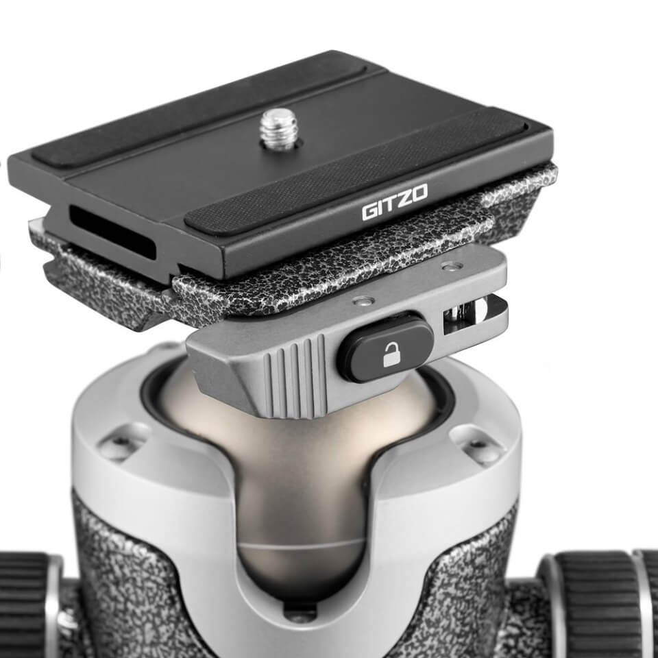 Gitzo 捷信 系列 4 球型雲台連 Arca 型槓桿釋放 QR 接收器 (GIGH4383LR)