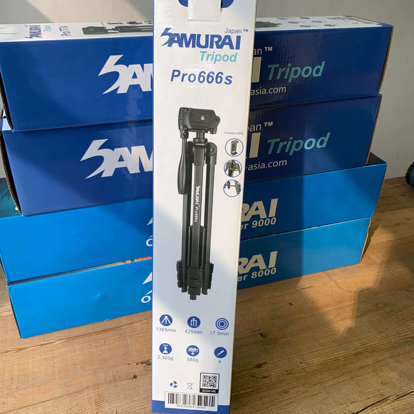Samurai 新武士 Pro 666S 三腳架 (連手機支架)