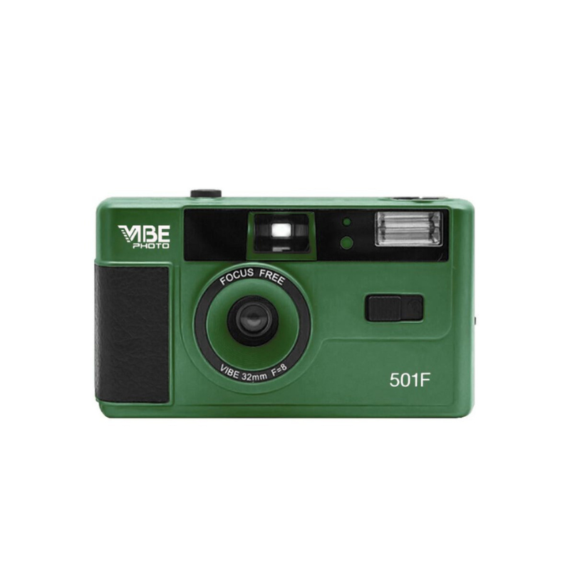 VIBE Photo German 501F Vintage 35mm Reusable Photo Film Camera (Parallel Import)