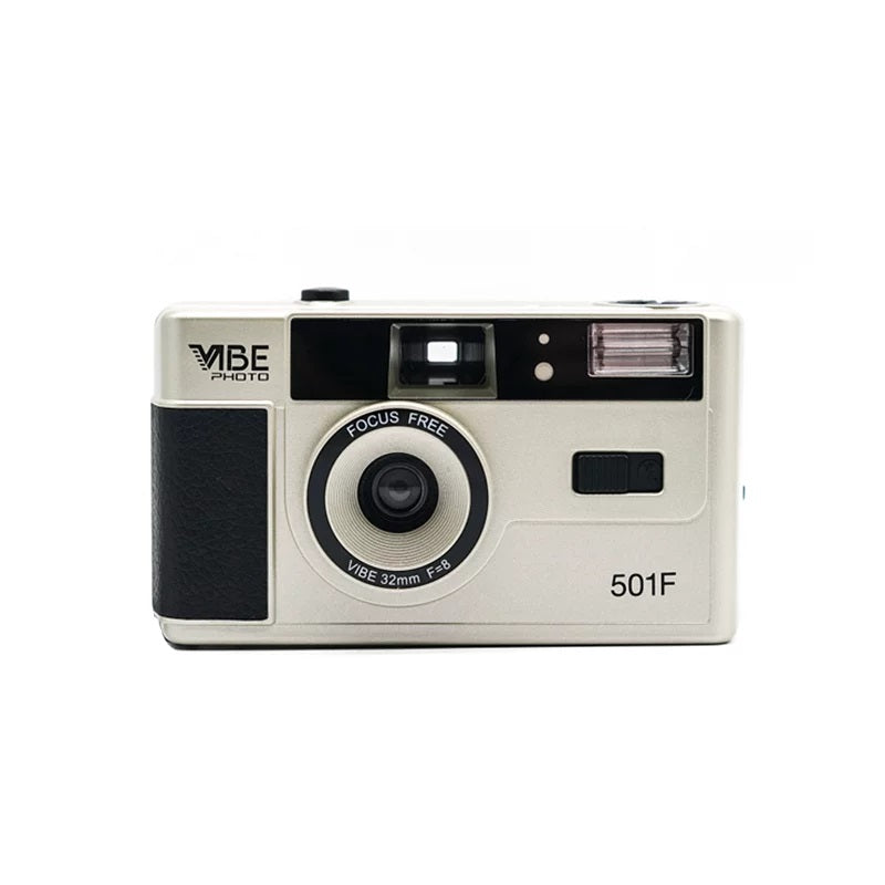 VIBE Photo German 501F Vintage 35mm Reusable Photo Film Camera (Parallel Import)
