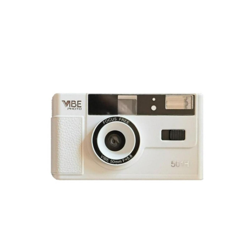 VIBE Photo 德國 501H 24x36mm 復古風半格菲林相機 (白色) (平行進口)