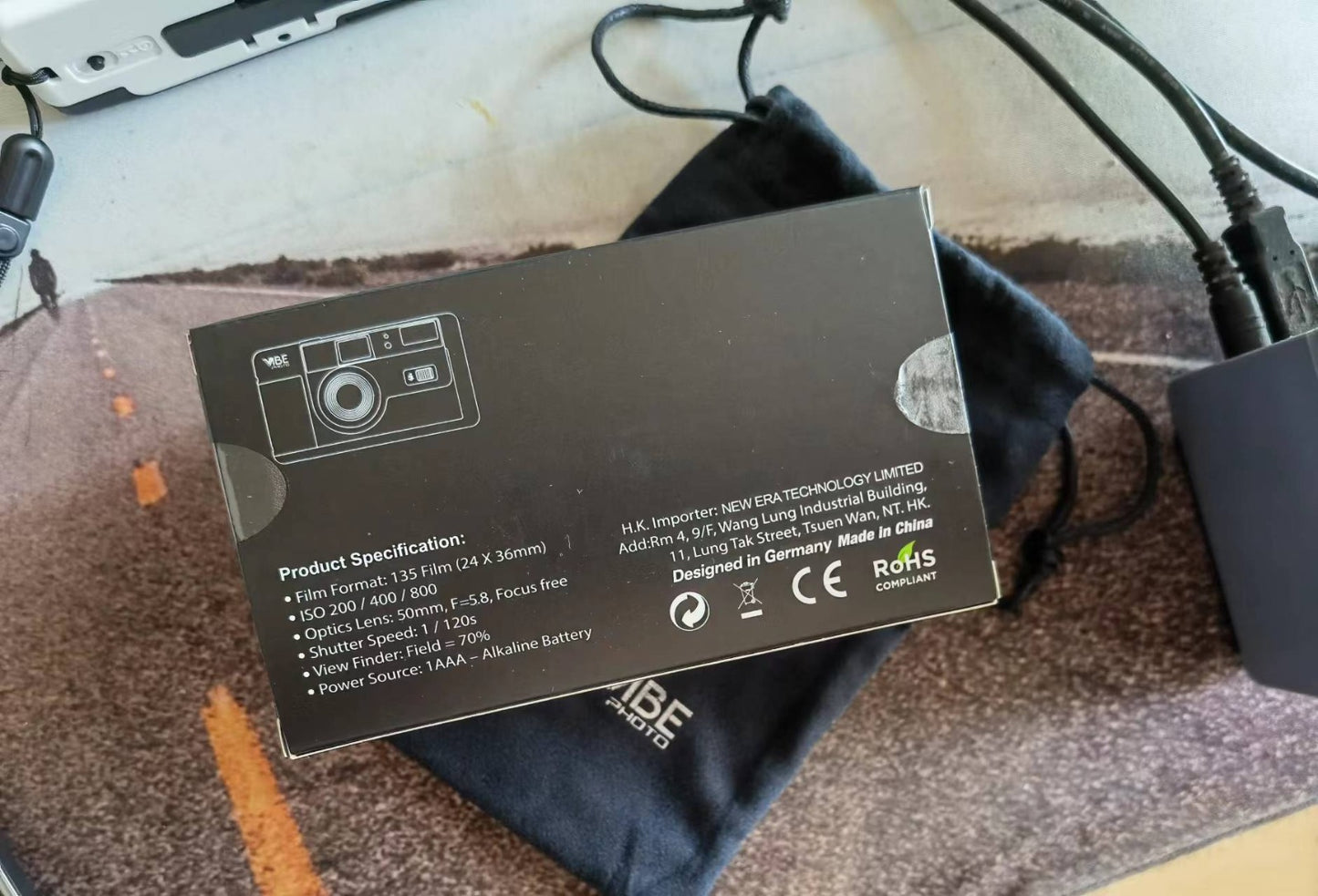VIBE Photo 德國 501H 24x36mm 復古風半格菲林相機 (白色) (平行進口)
