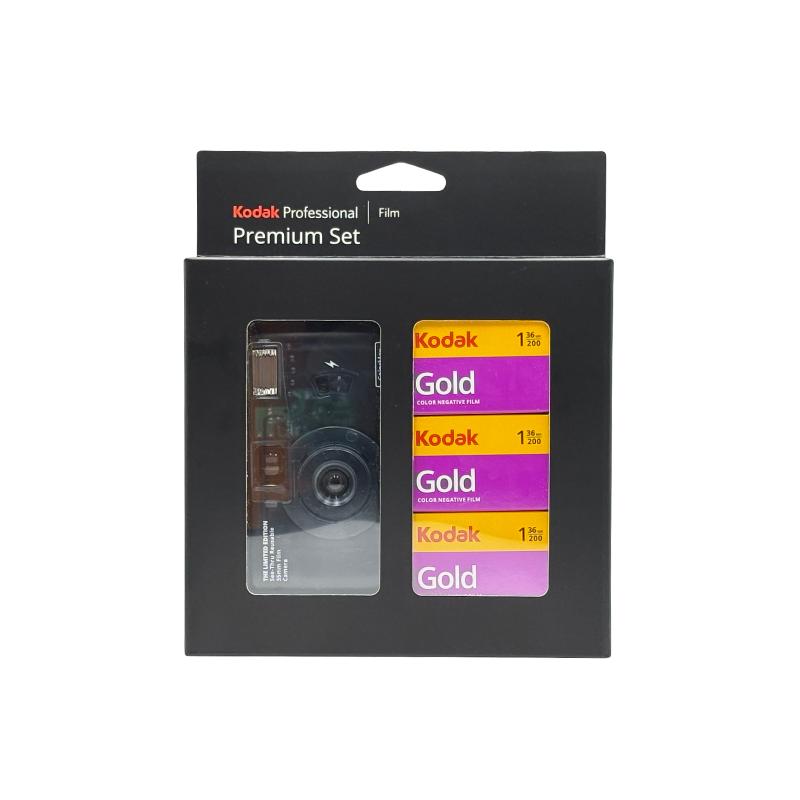 Kodak Professional Premium Set (ColorMax Reusable Film Camera & Film) (Authorized Goods)