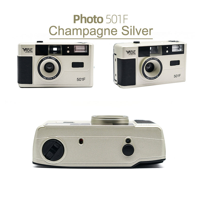 VIBE Photo German 501F Vintage 35mm Reusable Photo Film Camera (Parallel Import)