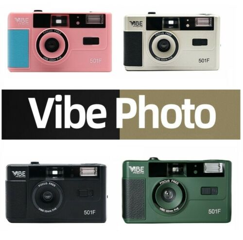 VIBE Photo German 501F Vintage 35mm Reusable Photo Film Camera (Parallel Import)