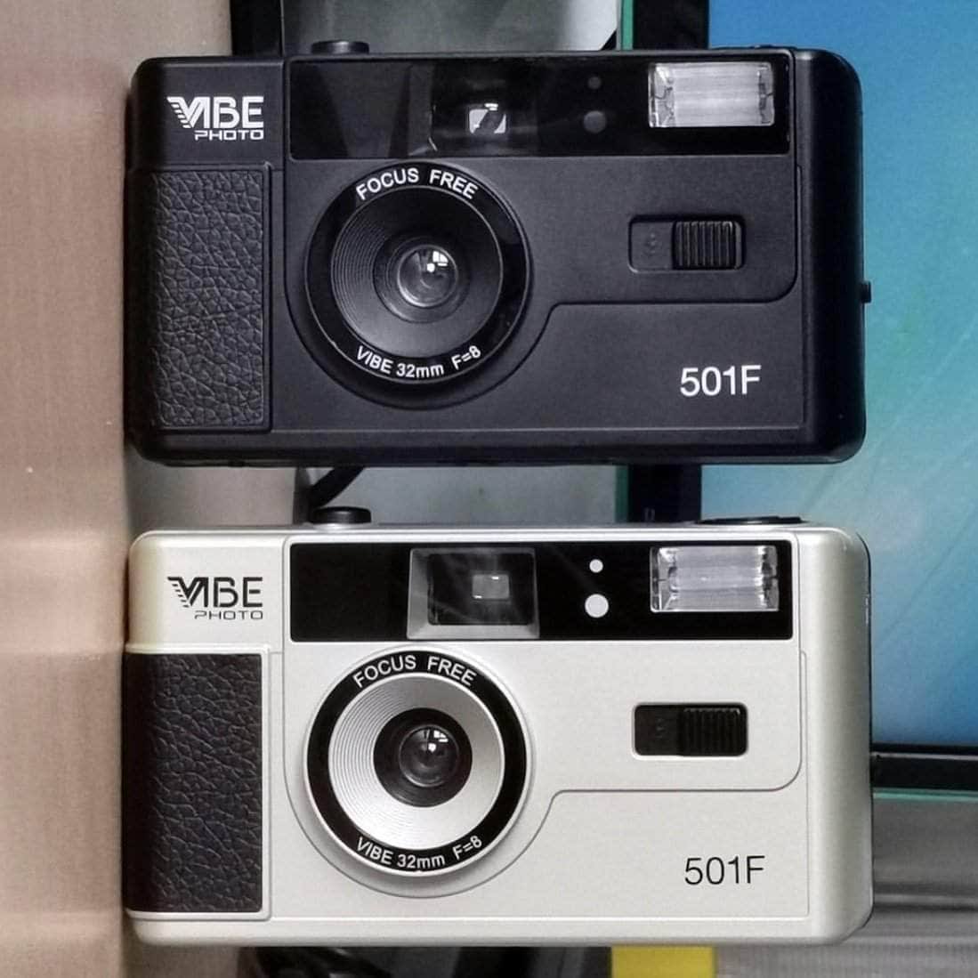 VIBE Photo German 501F Vintage 35mm Reusable Photo Film Camera (Parallel Import)