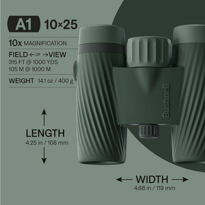 BUSHNELL 博士能 A1 Waterproof 防水望遠鏡 10x25 (A1-1025CG)
