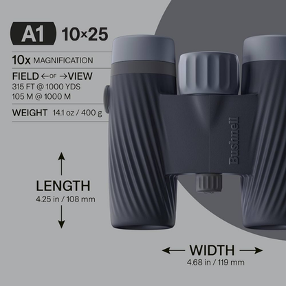 BUSHNELL A1 Compact Waterproof Binoculars 10x25 (A1-1025EB)
