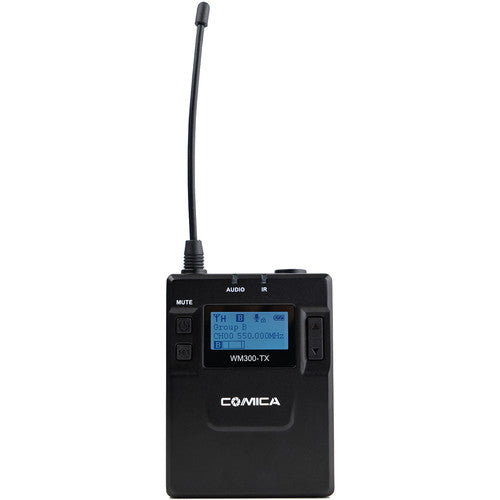 Comica 2-Person Camera-Mount Wireless Microphone System with Rechargeable Batterie (CVM-WM300A)