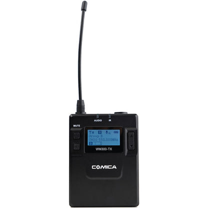 Comica 2 人攝像頭無線麥克風系統，帶可充電電池 (CVM-WM300A)