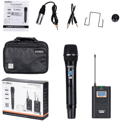 Comica Camera-Mount Wireless Handheld Microphone System (HTX+RX) (CVM-WM100H)