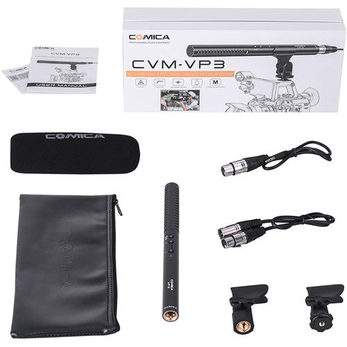 Comica 超心形電容式槍式麥克風，靈敏度可調 (CVM-VP3)