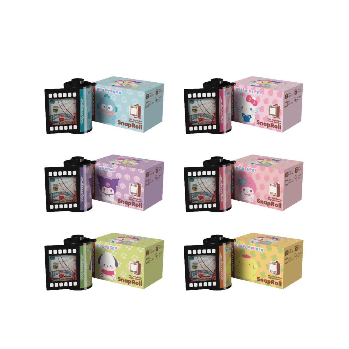 Escura Sanrio Characters SnapRoll Film-Type Digital Camera Blind Box