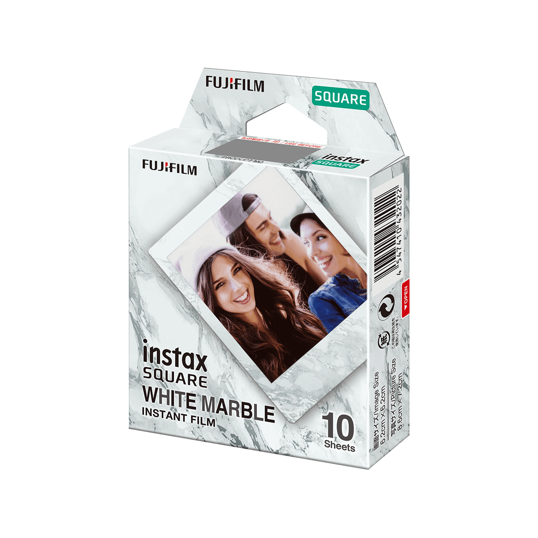 Fujifilm instax SQUARE Instant Film (White Marble)