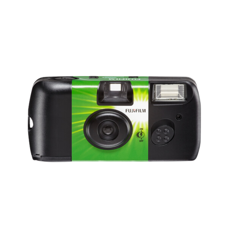 Fujifilm Quicksnap Flash One-Time-Use Disposable Film Camera (ISO 400, 27 Exposures) (US version Simple Ace)