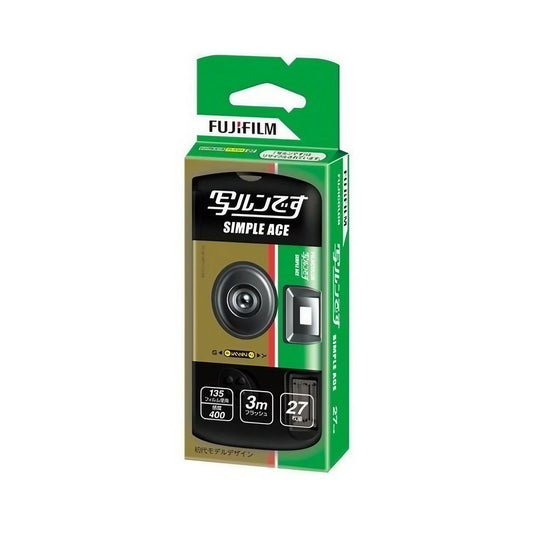 Fujifilm Quicksnap Simple Ace One-Time-Use Disposable Film Camera (ISO 400, 27 Exposures)