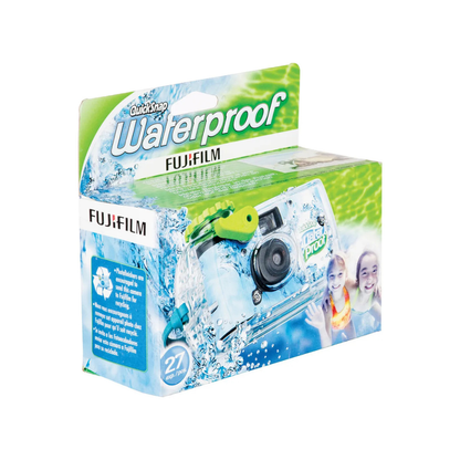 Fujifilm Quicksnap Waterproof One-Time-Use Disposable Film Camera (ISO 800, 27 Exposures)