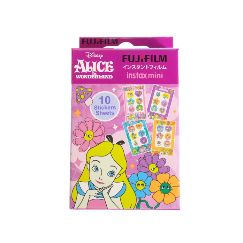 Fujifilm instax mini Instant Film with Stickers (Disney Alice in Wonderland)