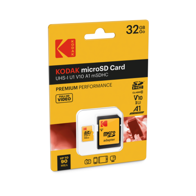 Kodak microSD PREMIUM PERFORMANCE Class 10 UHS-I U1 V10 A1 Memory Card (32GB) (Parallel Import)