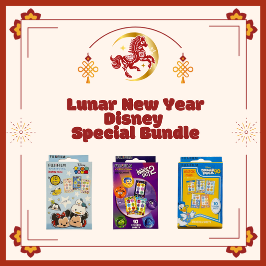 【農曆新年迪士尼優惠套裝】Fujifilm instax mini 即影即有相紙連貼紙