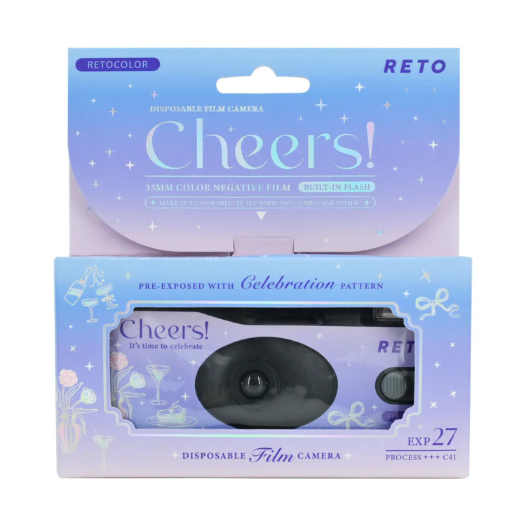 Reto Retocolor Cheers 35mm Disposable Film Camera with 27 exposures
