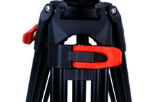 Load image into Gallery viewer, Samurai Broadcast Pro Plus Professional 3-Section Video Tripod with Fluid Head
