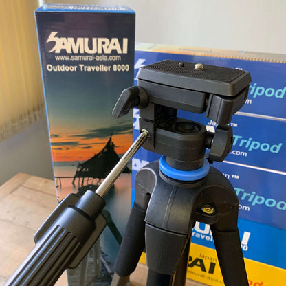 Samurai Traveller Outdoor 8000 Tripod with Pan/Tilt Head