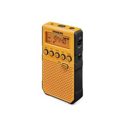 Sangean 山進 DT-800 AM / FM 天氣警報口袋收音機 黃色 (原裝行貨)