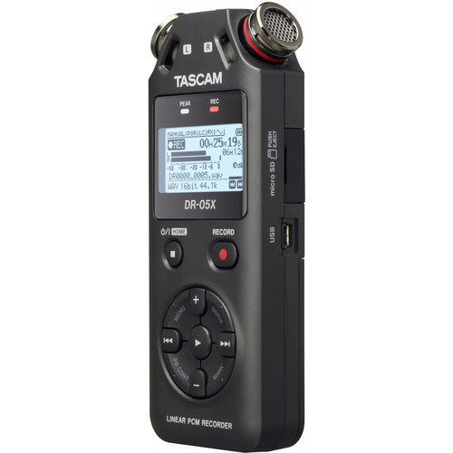 TASCAM DR-05X 2輸入/2軌便攜式錄音機連立體聲麥克風