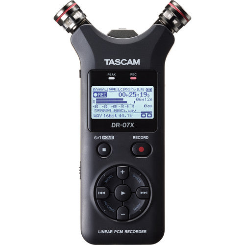 TASCAM DR-07X 2輸入/2軌便攜式錄音機連可調立體聲麥克風