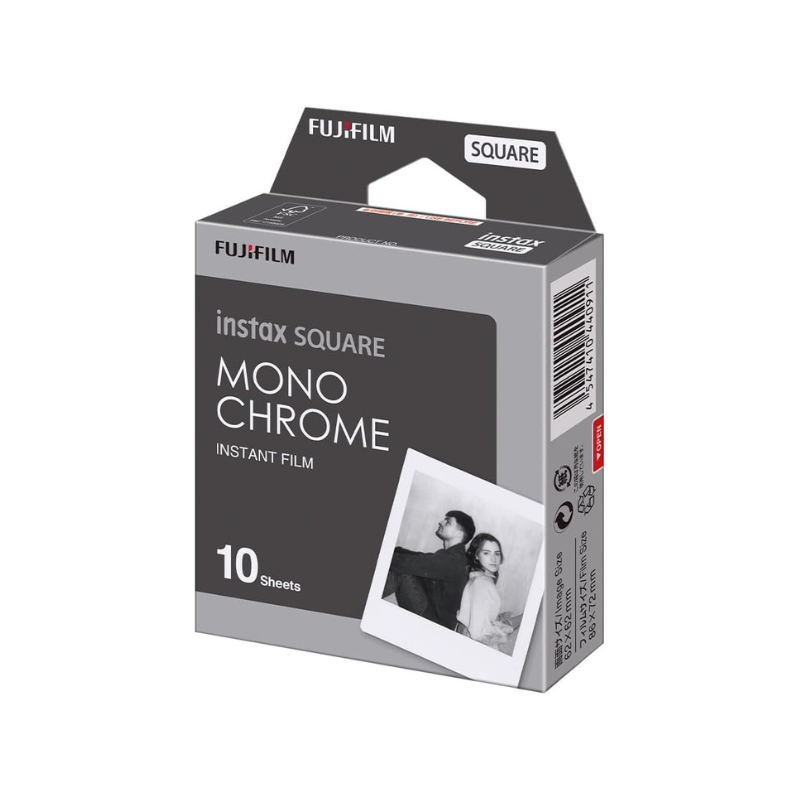 Fujifilm Instax SQUARE Monochrome Film (10 Sheets) (Exp 04/2027)