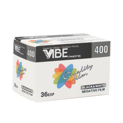 VIBE Photo 400 Black & White Photo 135 Film (ISO 400, 36 EXP, 24x36mm)