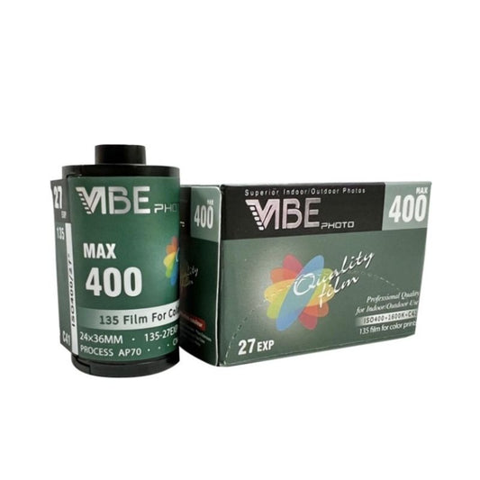 VIBE Photo MAX 400 Color Photo 135 Film (ISO 400, 27 EXP, 24x36mm)