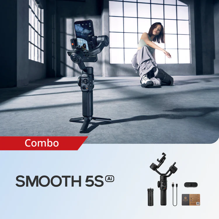 Zhiyun Smooth 5S AI 3-Axis Gimbal Stabilizer for Smartphone