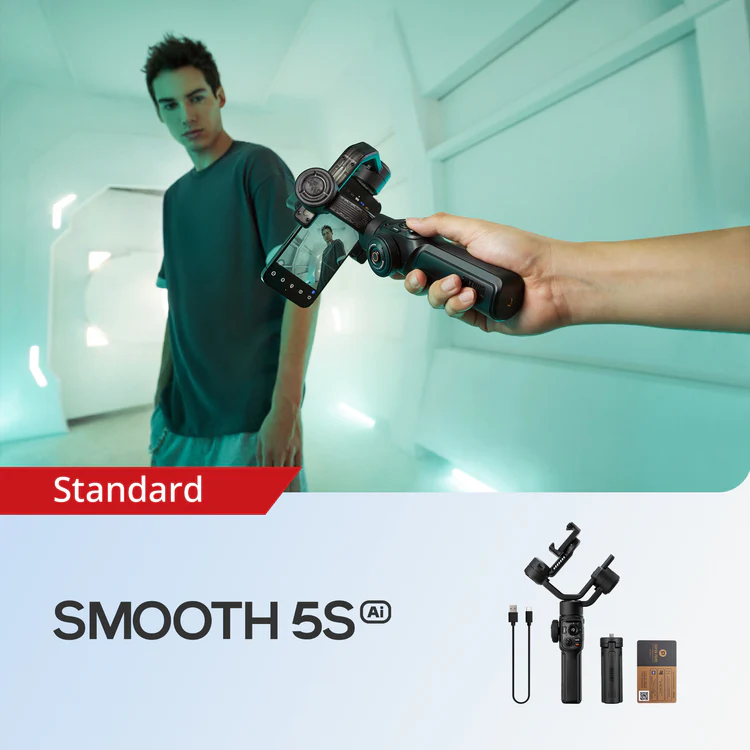 Zhiyun Smooth 5S AI 3-Axis Gimbal Stabilizer for Smartphone