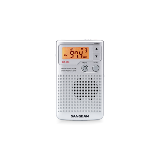 Sangean DT-250 AM / FM-Stereo Digital Turning Pocket Radio (Authorized Goods)