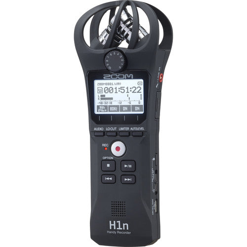 ZOOM H1n 2-Input / 2-Track Portable Handy Recorder with Onboard X/Y Microphone (Black)